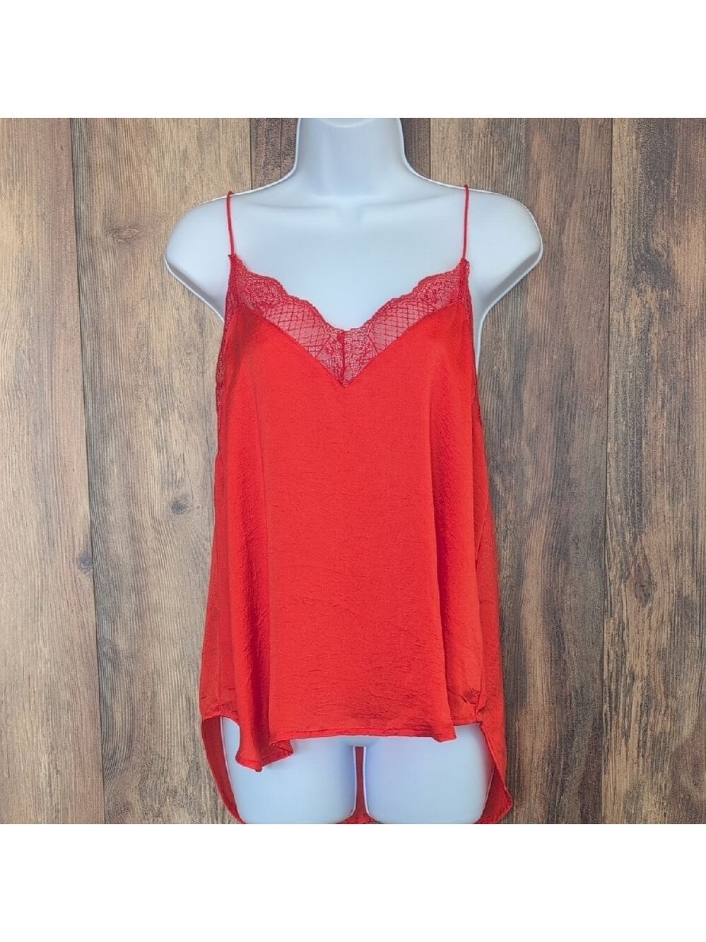 FavLux Scarlet Lace Detail Camisole Tank Top L Q809